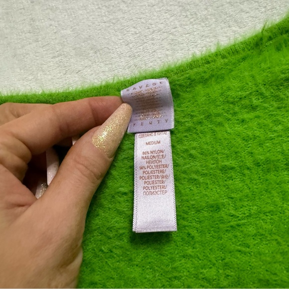 EUC Savage X Fenty Fluff It Up PJ Crop Top and Booty Shorts Matching Set! - Picture 9 of 15